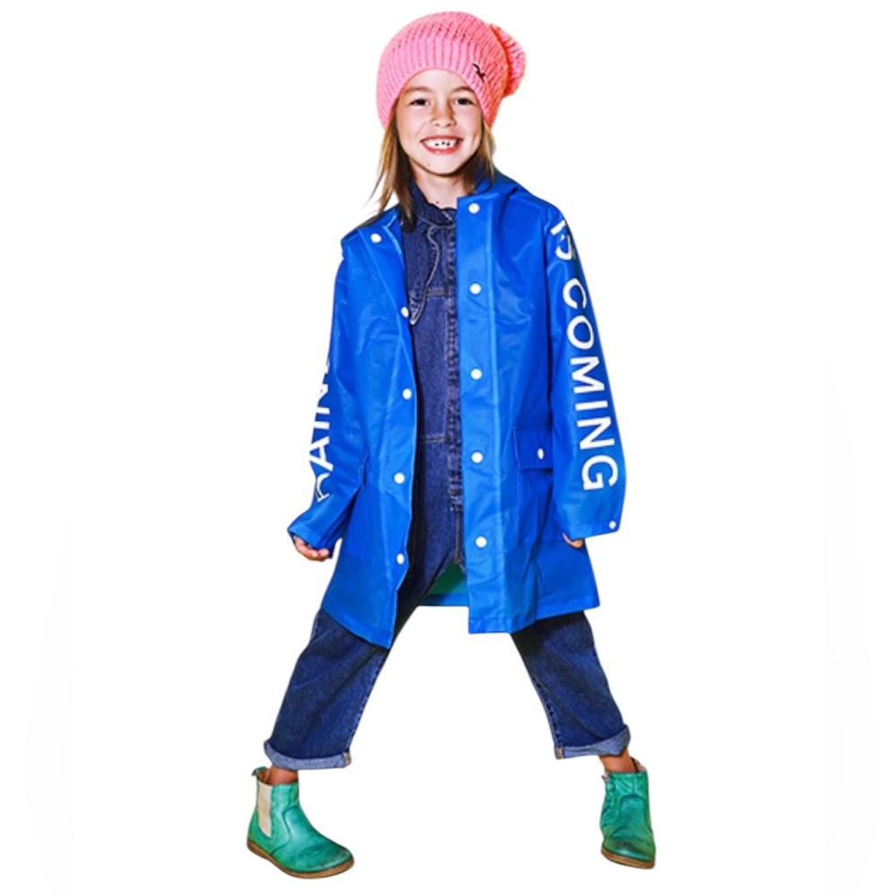 ZARA Hooded Rain Coat, GIRLS SIZE 11-12‎